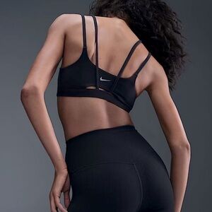 Nike dri fit Black strappy Sports Bra size small